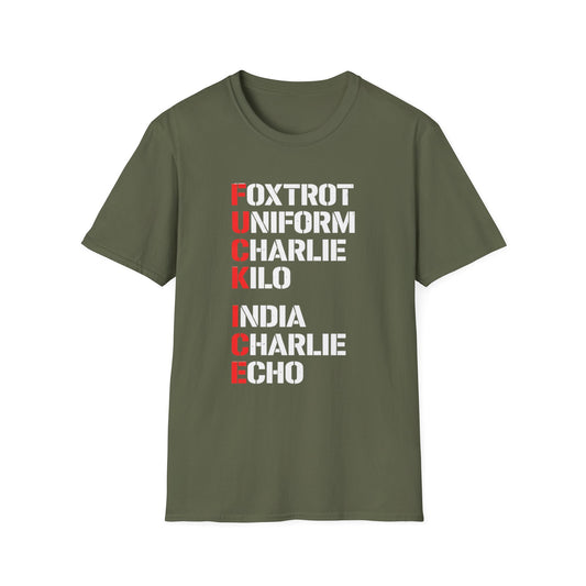 Foxtrot Uniform Charlie Kilo Anti ICE Protest T-Shirt