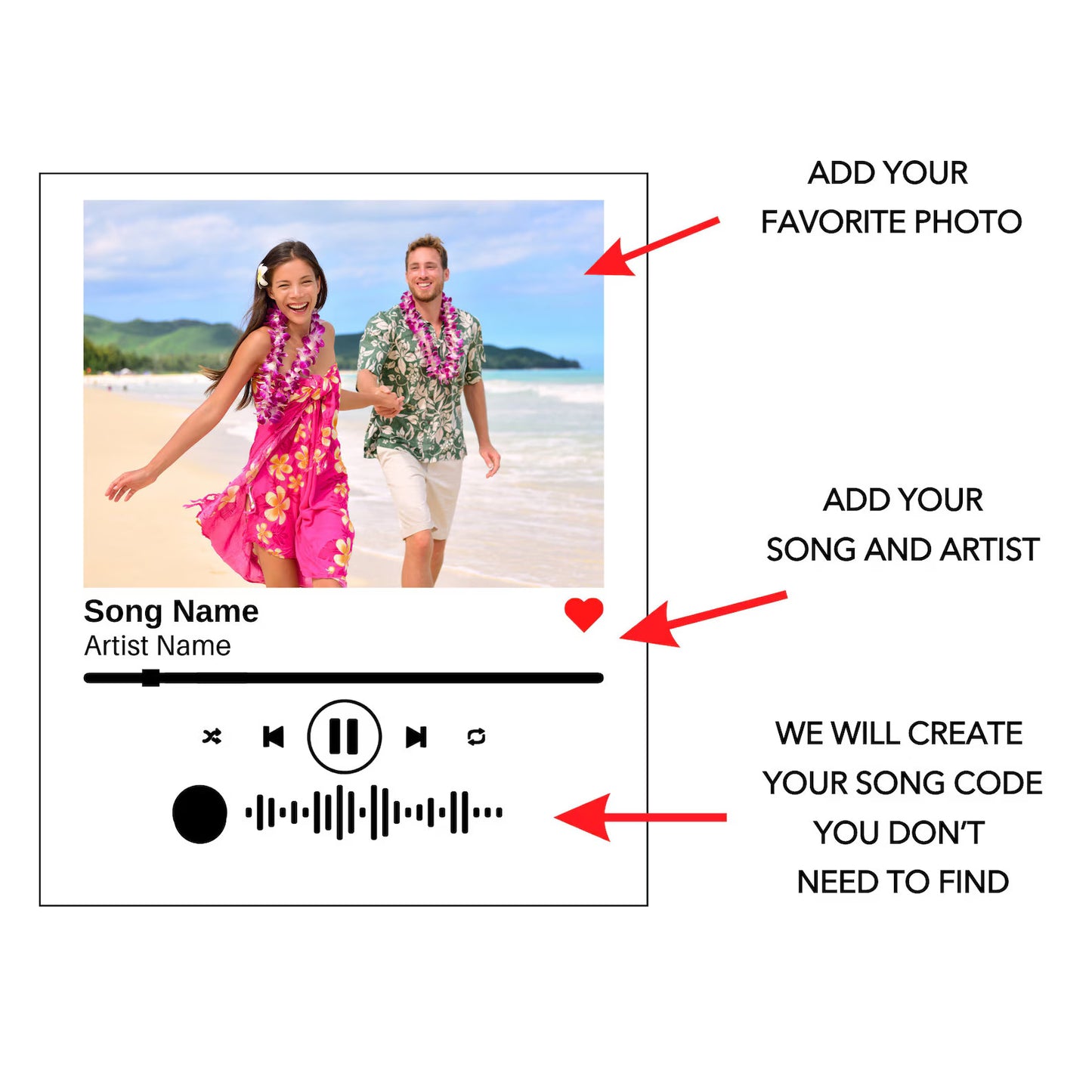 Custom Song Rectangle Acrylic Plaque