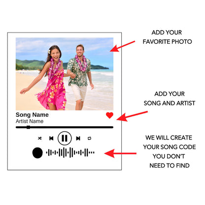 Custom Song Rectangle Acrylic Plaque