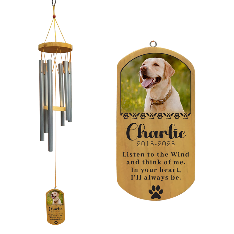 Custom Pet Memorial Outdoor Wind Chime