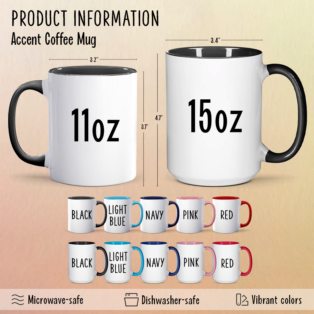 All My Naughty Thoughts Personalized Accent Mug