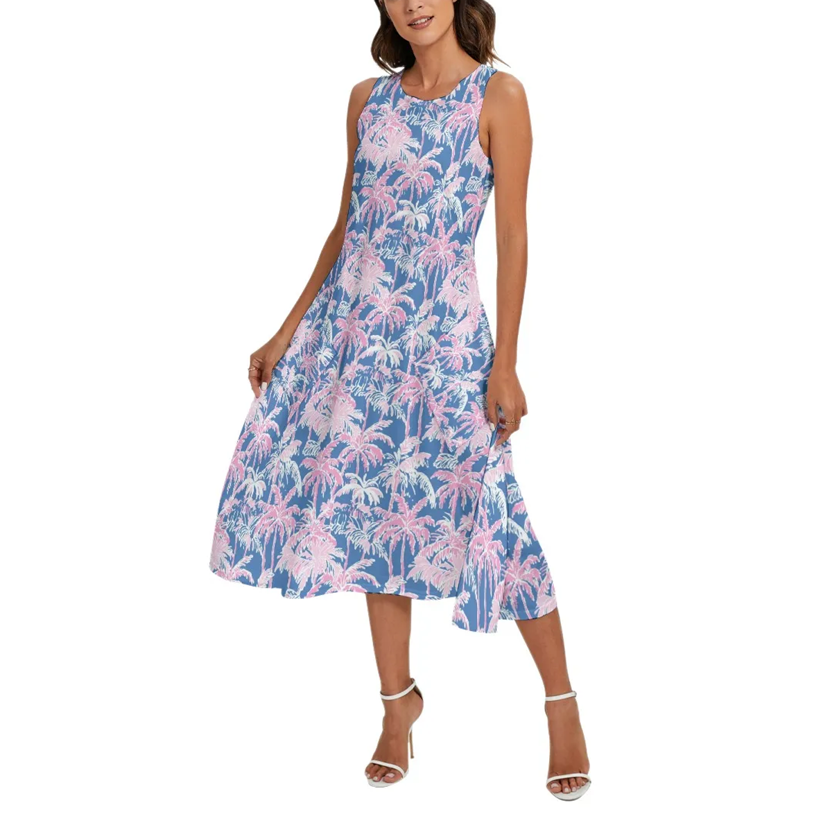 Preppy Summer Sleeveless Maxi Dresses