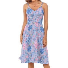 Preppy Long Suspender Dresses