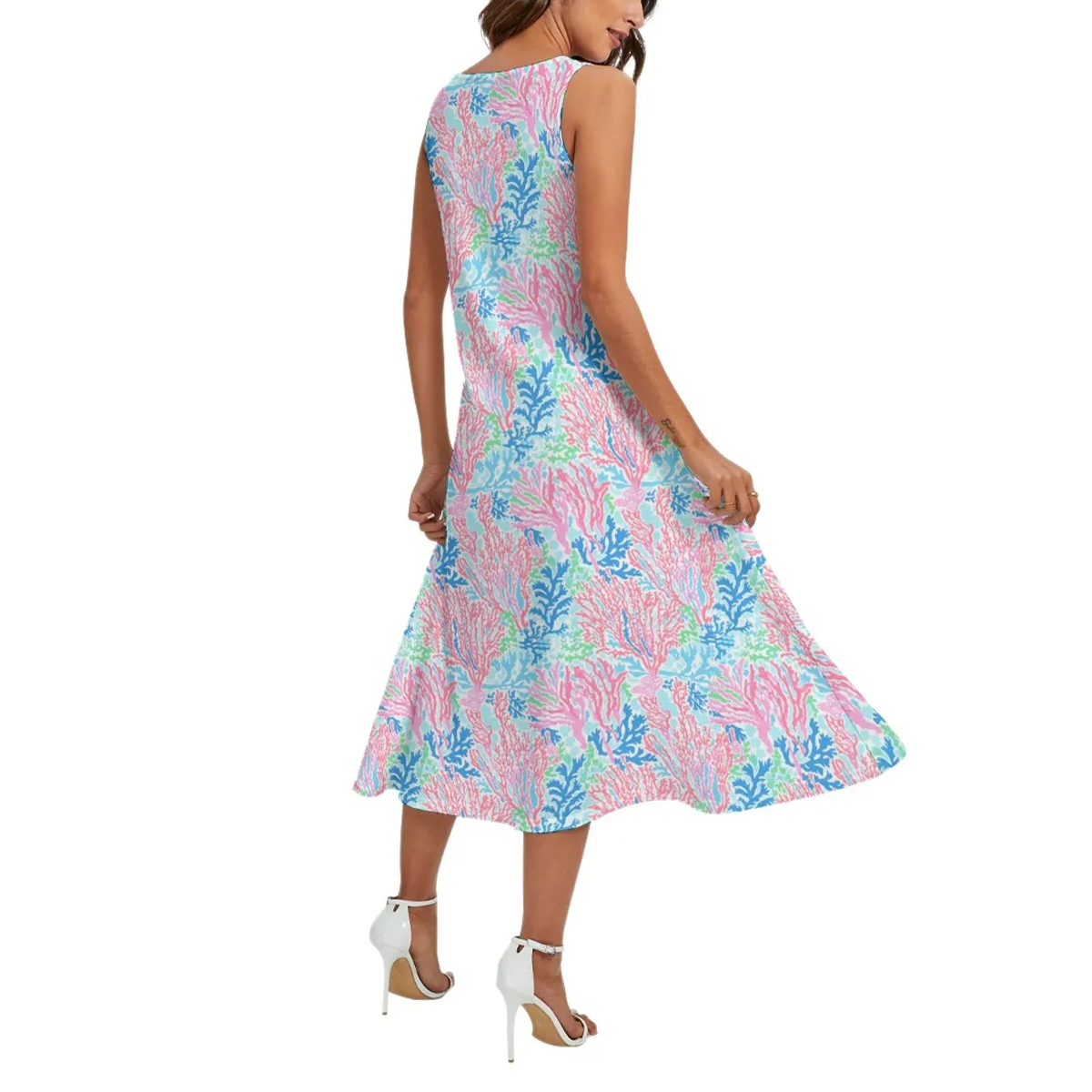 Preppy Summer Sleeveless Maxi Dresses