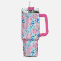 Coral Cabana 40oz Tumbler