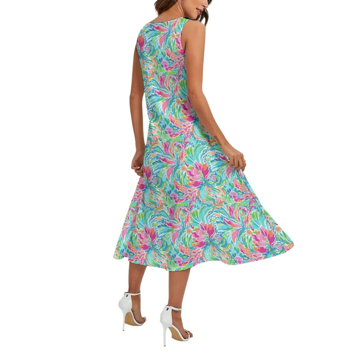 Preppy Summer Sleeveless Maxi Dresses