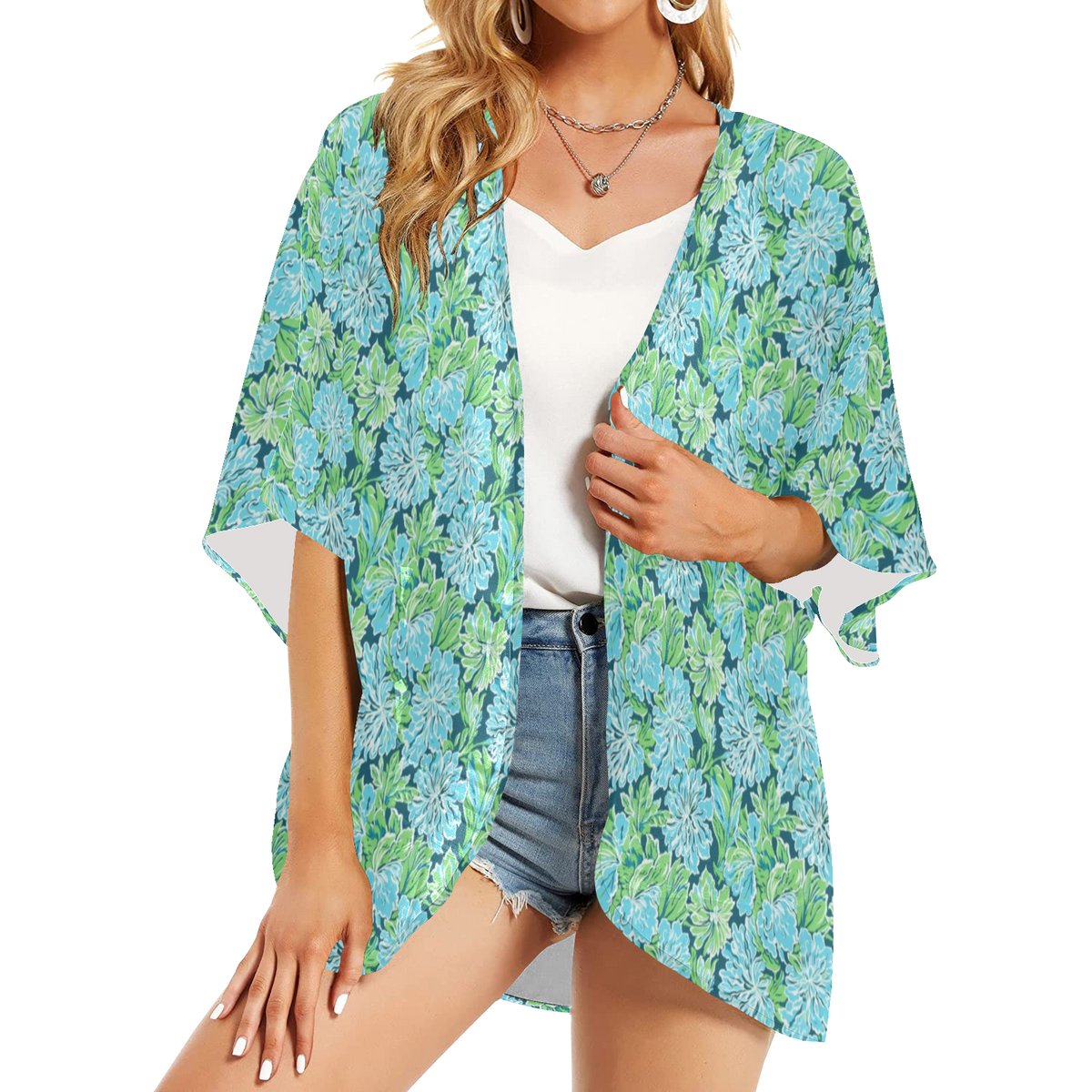 Preppy Summer Kimono Cardigan