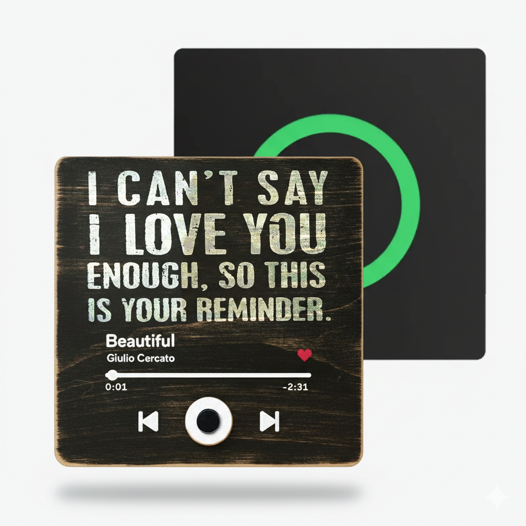 Custom Music Fridge Magnet I Can't Say I Love You Enough