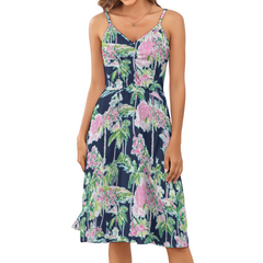 Preppy Long Suspender Dresses