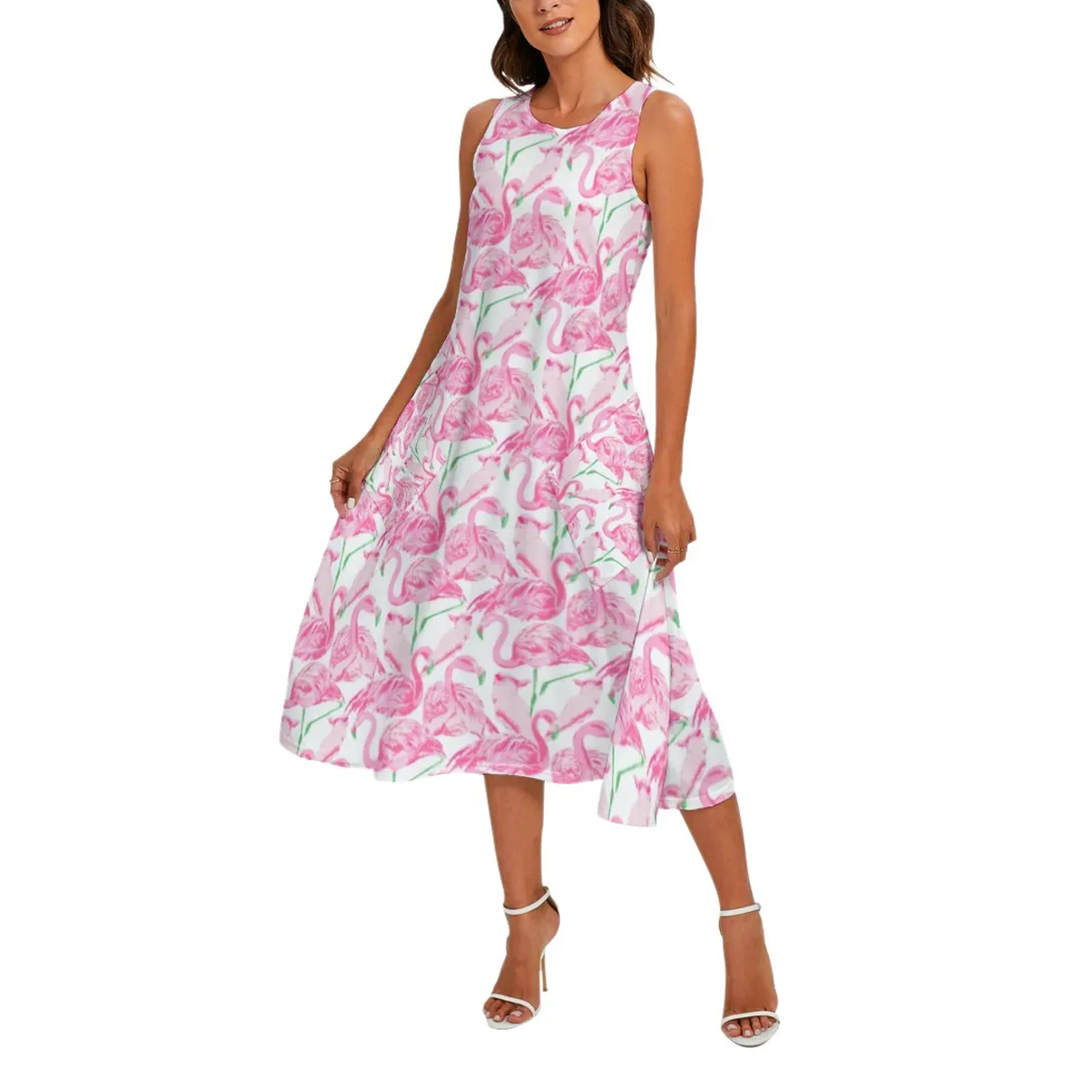 Preppy Summer Sleeveless Maxi Dresses