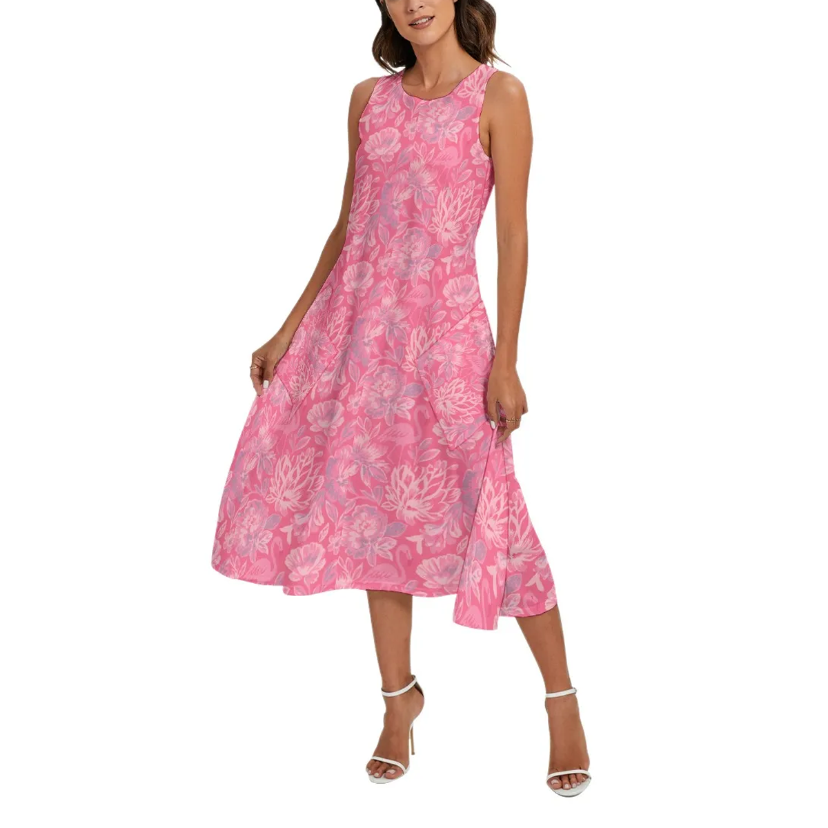 Preppy Summer Sleeveless Maxi Dresses