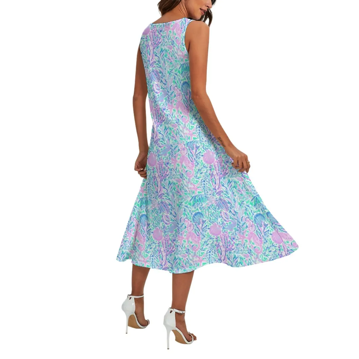 Preppy Summer Sleeveless Maxi Dresses