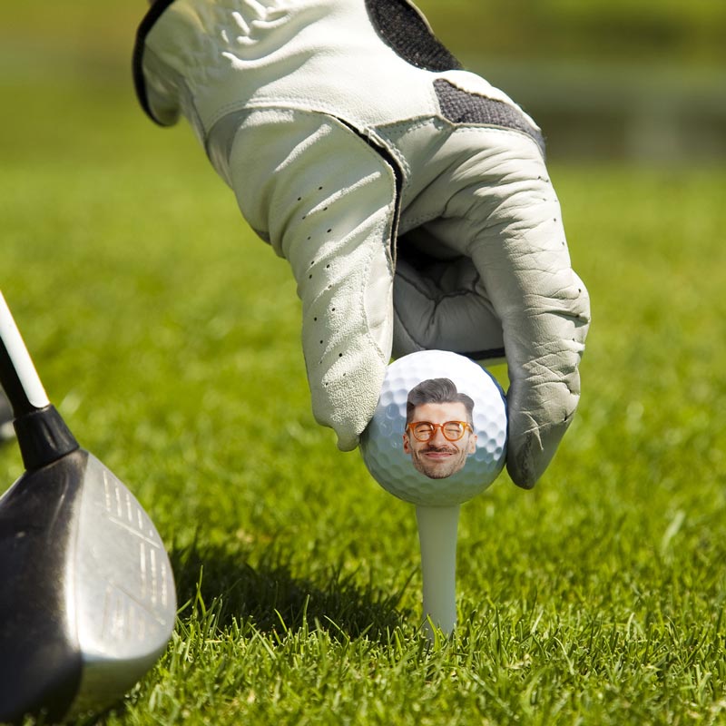 Custom Photo If Found Return To This Guy - Personalized Golf Ball