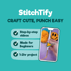 Cat Daisy Punch Needle Kit