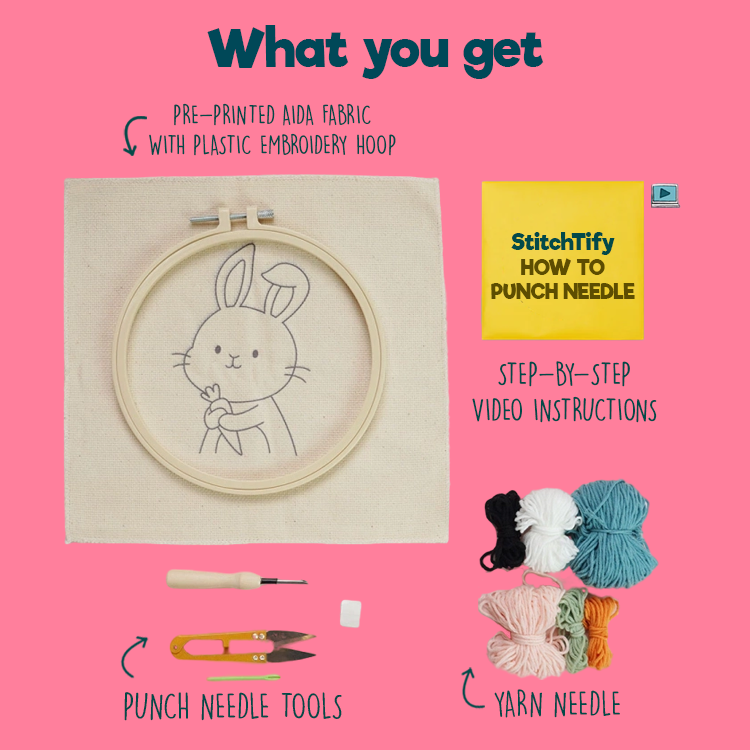 Benny the Bunny Punch Needle Kit