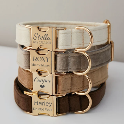 Custom Velvet Pet Collar