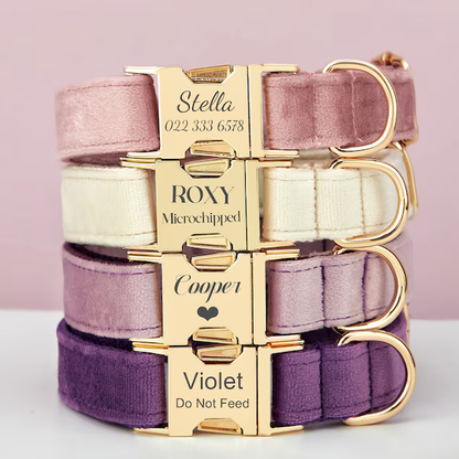 Custom Velvet Pet Collar