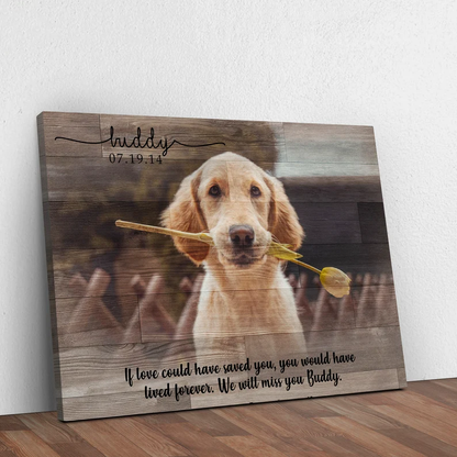 Custom Canvas Prints Memorial Pet Photo