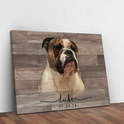 Custom Canvas Prints Memorial Pet Photo