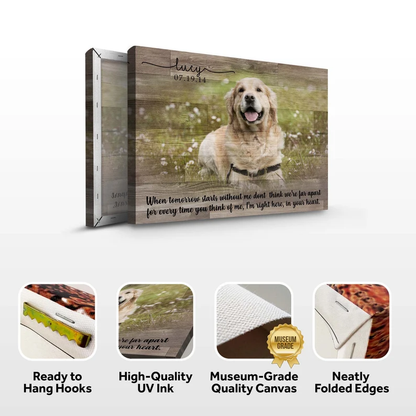 Custom Canvas Prints Memorial Pet Photo