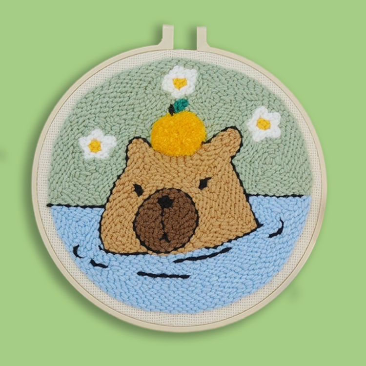 Coco the Capybara Punch Needle Kit