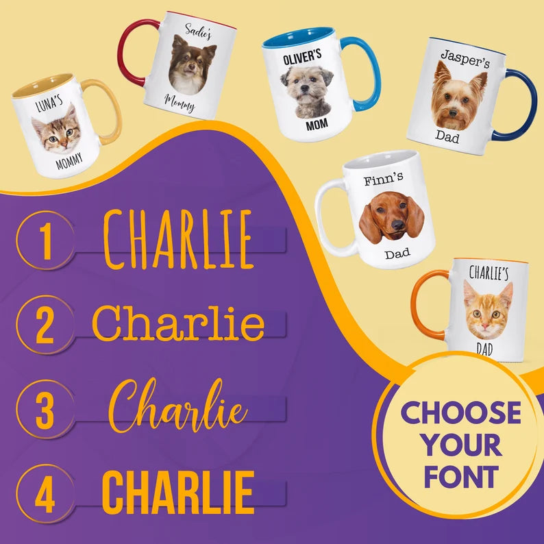 Custom Pet Face Photo Mug