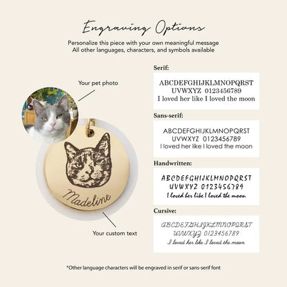 Custom Pet Portrait Keychain