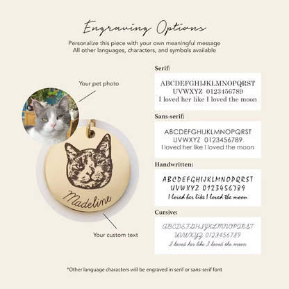 Custom Pet Portrait Necklace