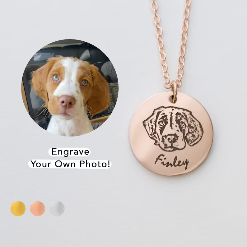 Custom Pet Portrait Necklace