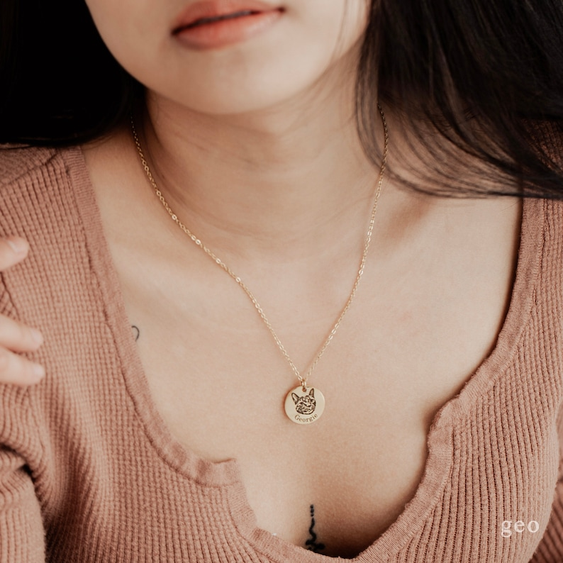 Custom Pet Portrait Necklace