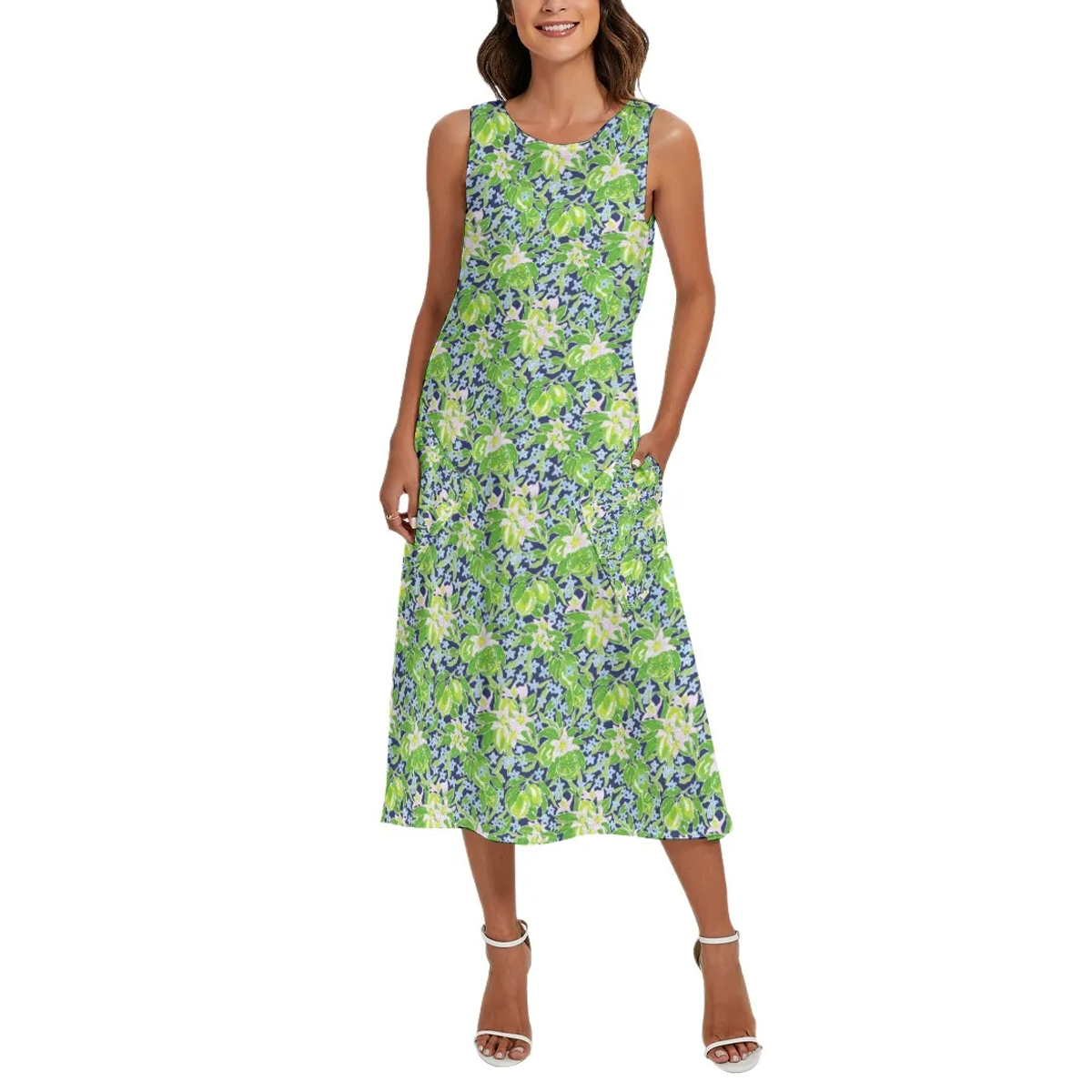 Preppy Summer Sleeveless Maxi Dresses
