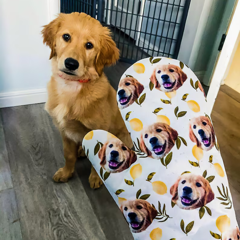 Custom Dog Photo Oven Mitt