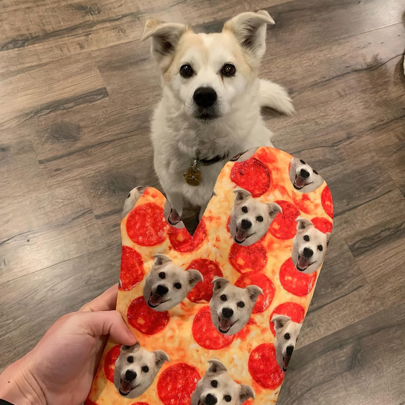 Custom Dog Photo Oven Mitt