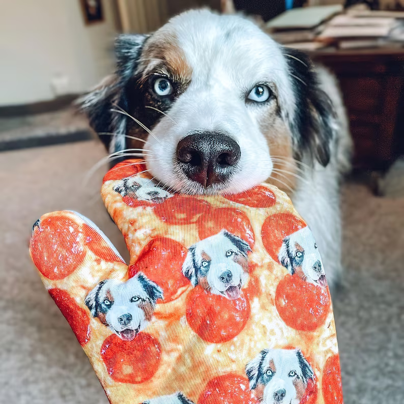 Custom Dog Photo Oven Mitt