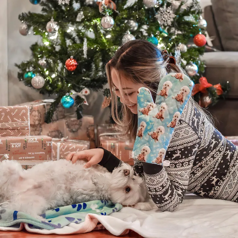Custom Dog Photo Oven Mitt