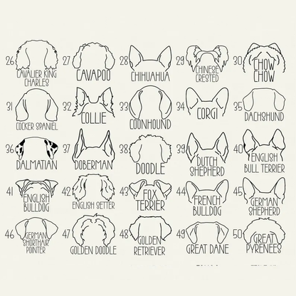 Custom Dog Ears Sweatshirt with Name