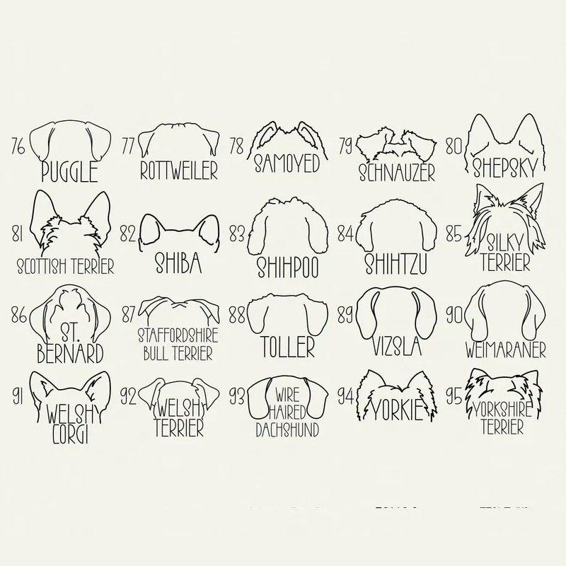 Custom Dog Ears Sweatshirt with Name