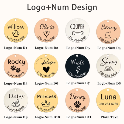 Custom Engraved Pet Tag Collar