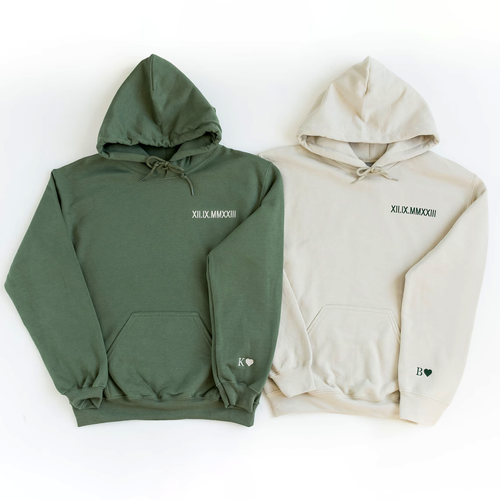Custom Roman Numeral Hoodie