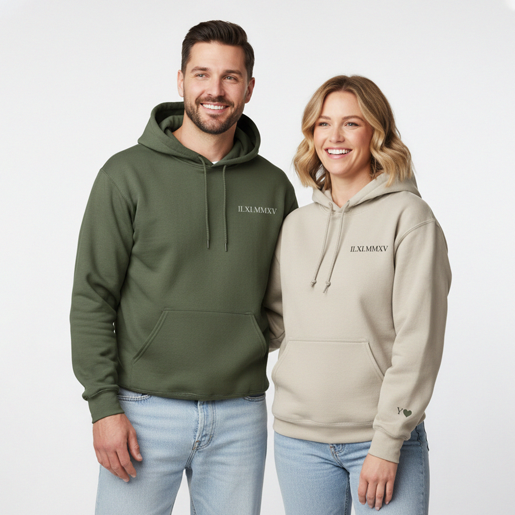 Custom Roman Numeral Hoodie