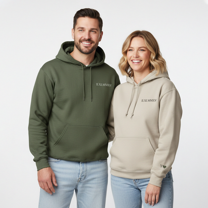 Custom Roman Numeral Hoodie