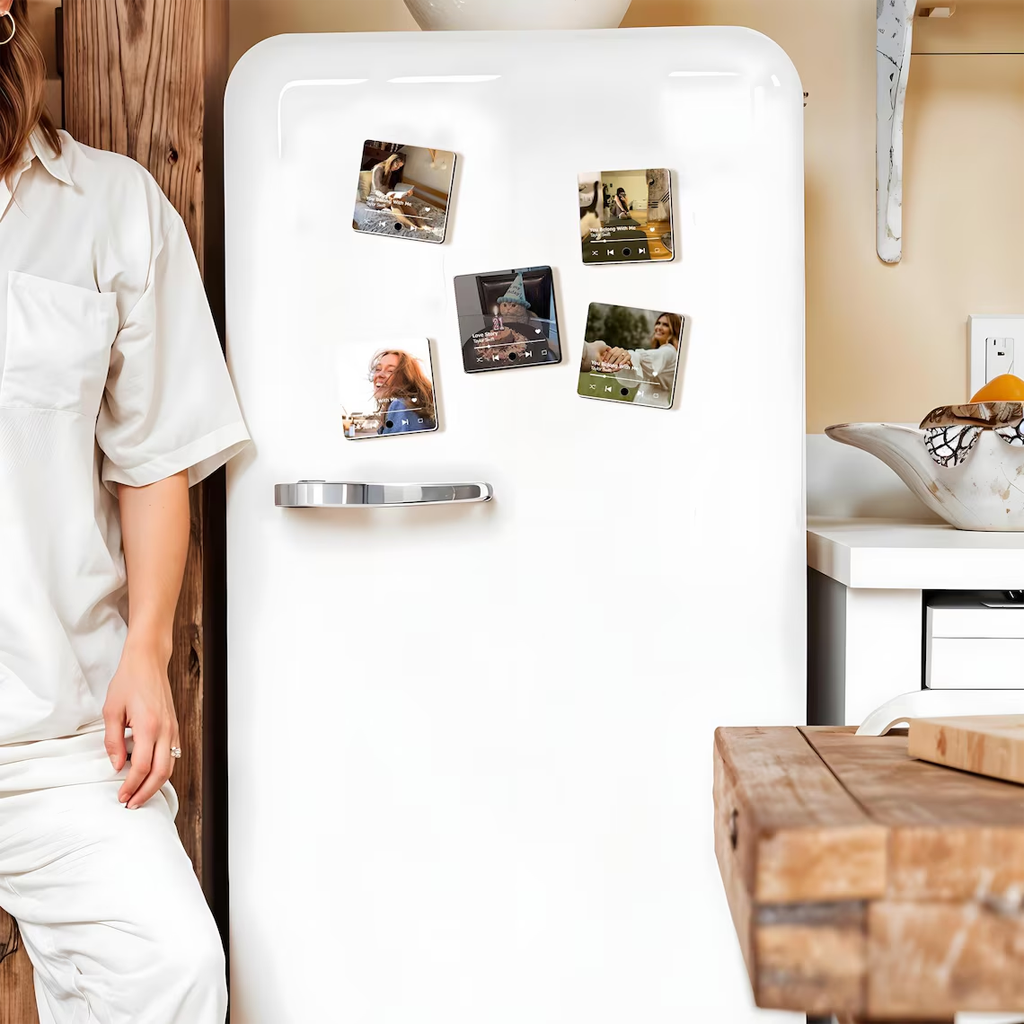 Custom Photo Music Box Magnet