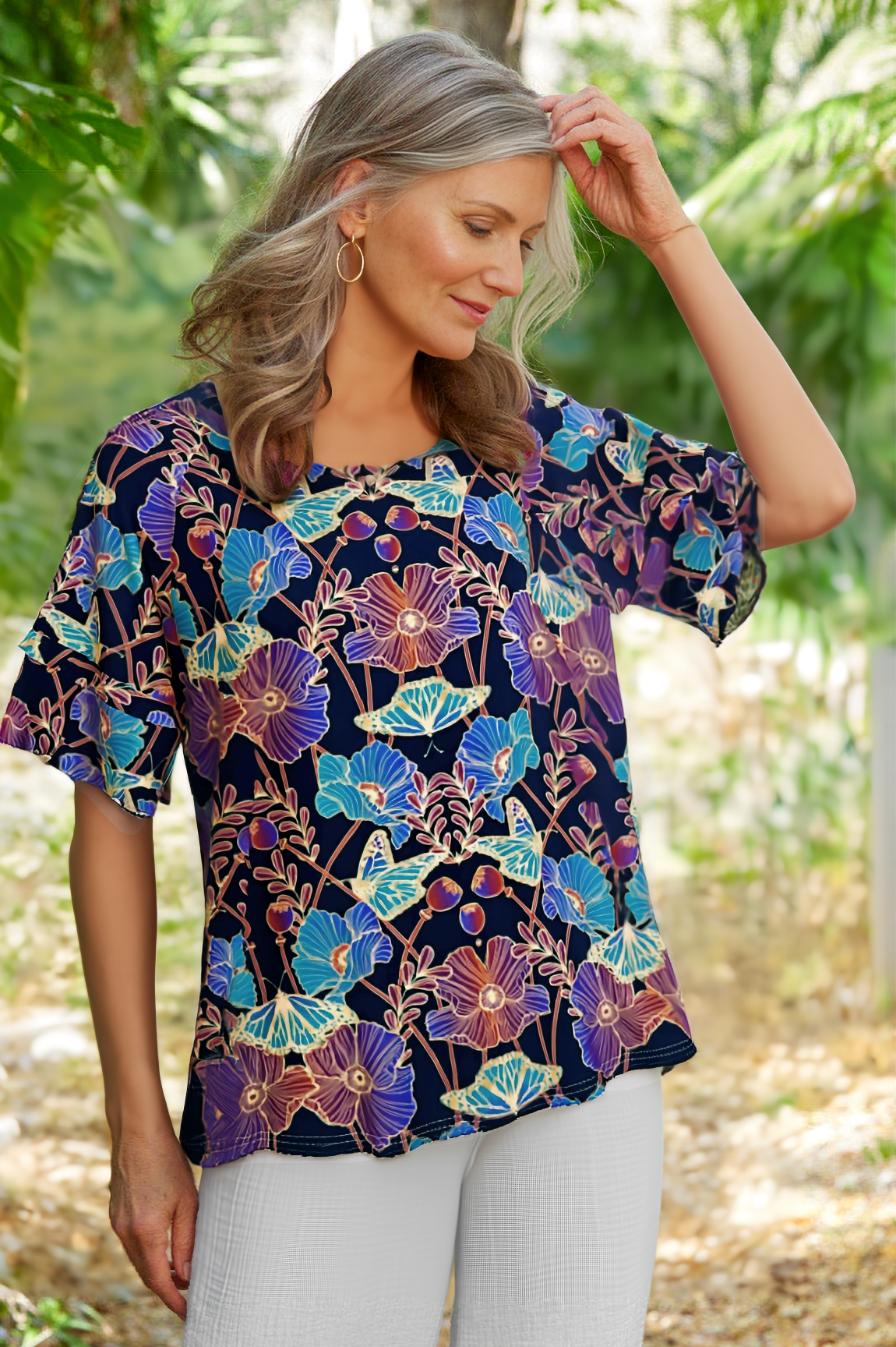 Poppy Nouveau Raglan Sleeve T-shirt
