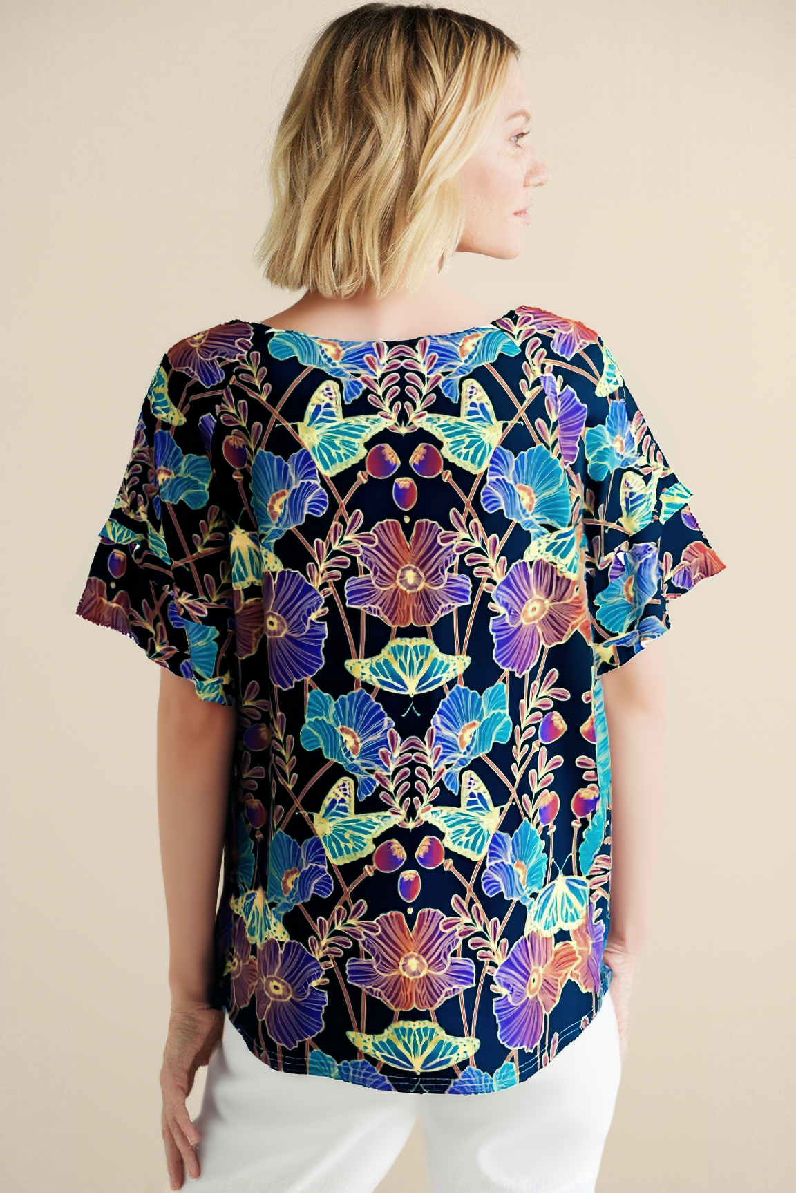 Poppy Nouveau Raglan Sleeve T-shirt